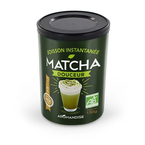 Douceur de matcha instantanée bio en tube de 150 g