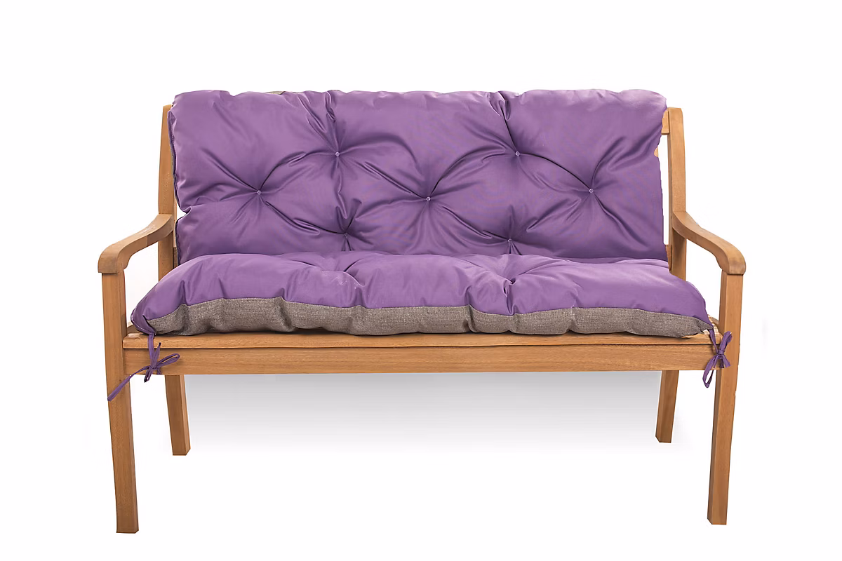 Coussin pour banc de jardin 110 × 50 × 50cm Violet coussin de banc extérieur – coussin de jardin, coussin de balançoire