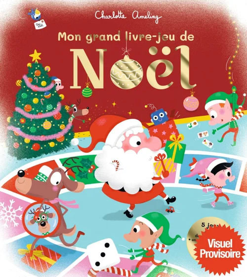 Livre "Mon grand livre-jeu pour attendre Noël" aux Éditions Milan