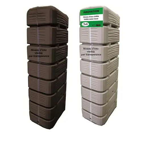 Récupérateur à eau en plastique Bellijardin Dune - 320 L