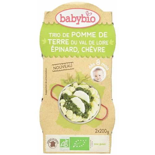 Trio pomme de terre épinard et chèvre Babybio 2 x 200 g