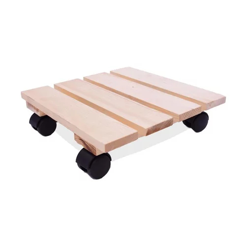 Roule-plante carré en bois brut Louis Moulin Basics - 30 x 30 cm