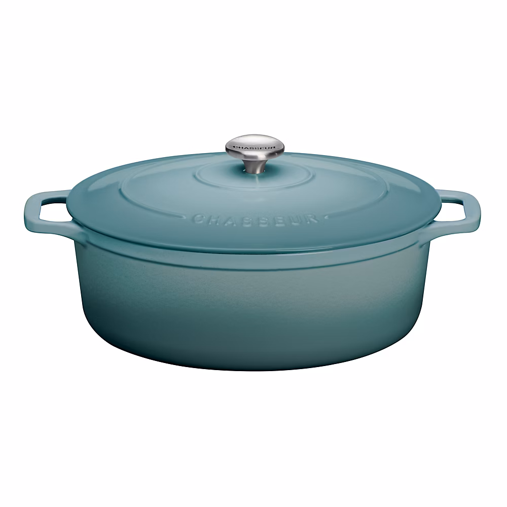 Matériel de cuisson – Cocotte ovale 33 cm Chasseur bleu