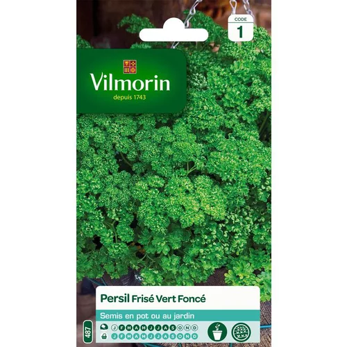 Graines de persil frisé vert foncé Vilmorin en sachet - graines à semer