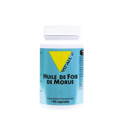 Huile de foie de morue vit’all + en format de 100 capsules