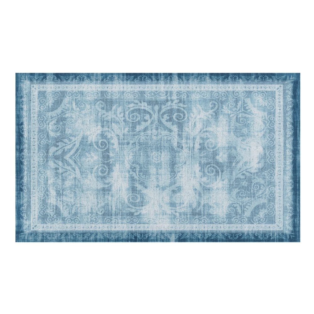 Paillasson Faded Blue Persian Style Indoor & Outdoor (- 70 x 40 cm) – Aménagement du jardin