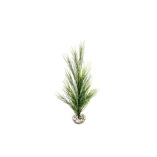 Herbe corail verte en plastique grand modèle 32 cm