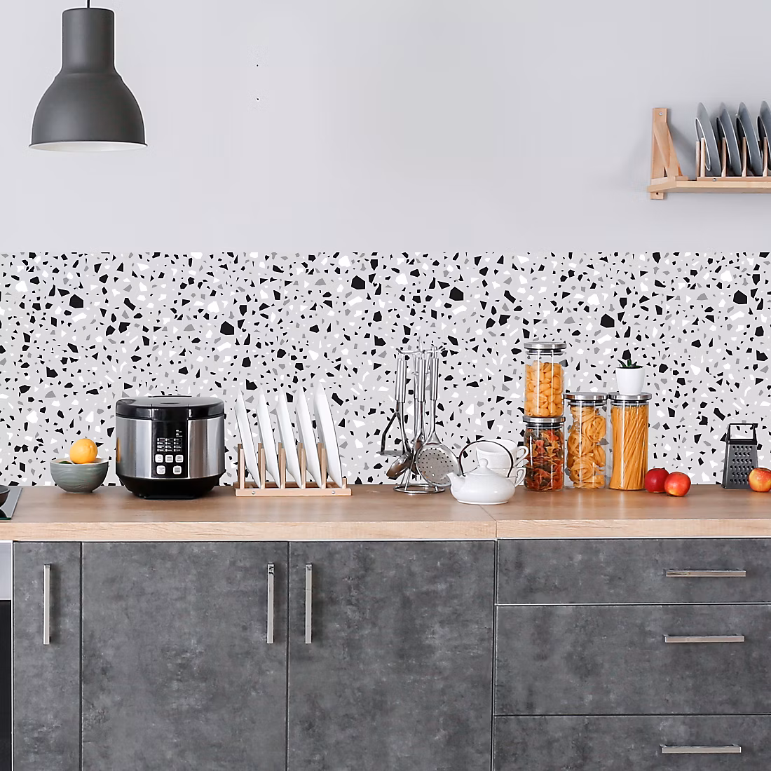 Crédence adhésive terrazzo 60 × 100 cm