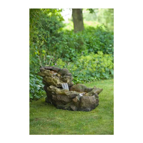 Fontaine Aspen chute d'eau en rochers 105x50x50 cm