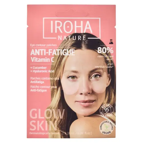 Patchs anti-fatigue pour les yeux à la vitamine C Iroha Nature - les 2 patchs