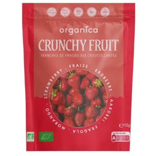 Fraises lyophilisées bio Organica - 12 g