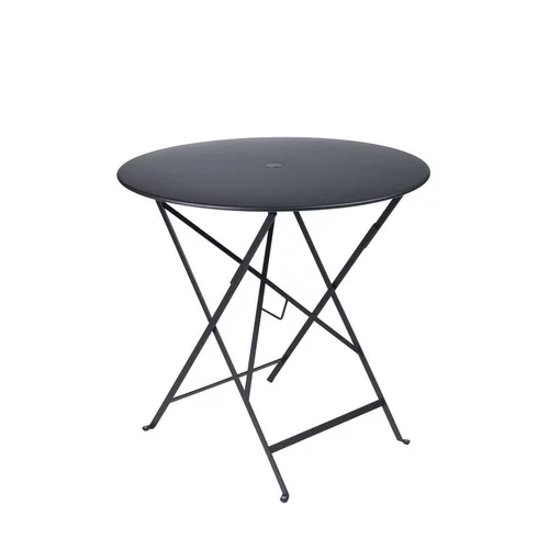 Table ronde pliante couleur carbone Fermob - Ø 77 x h 74 cm