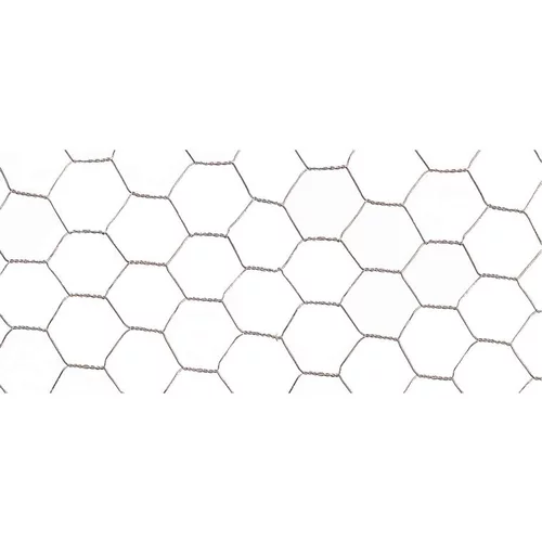 Grillage Galvanex maille hexagonale 2,5 cm Acier galvanisé Gris L10 m x H100 cm