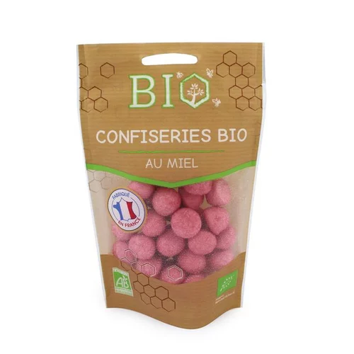 Bonbons fraise bio Apidis