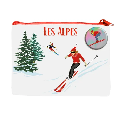 Mini pochette coloris multicolore Cartes d'Art les Alpes - 12 x 10 cm