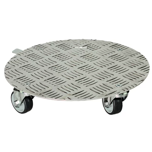 Support à roulettes en aluminium rond Ø 30 cm