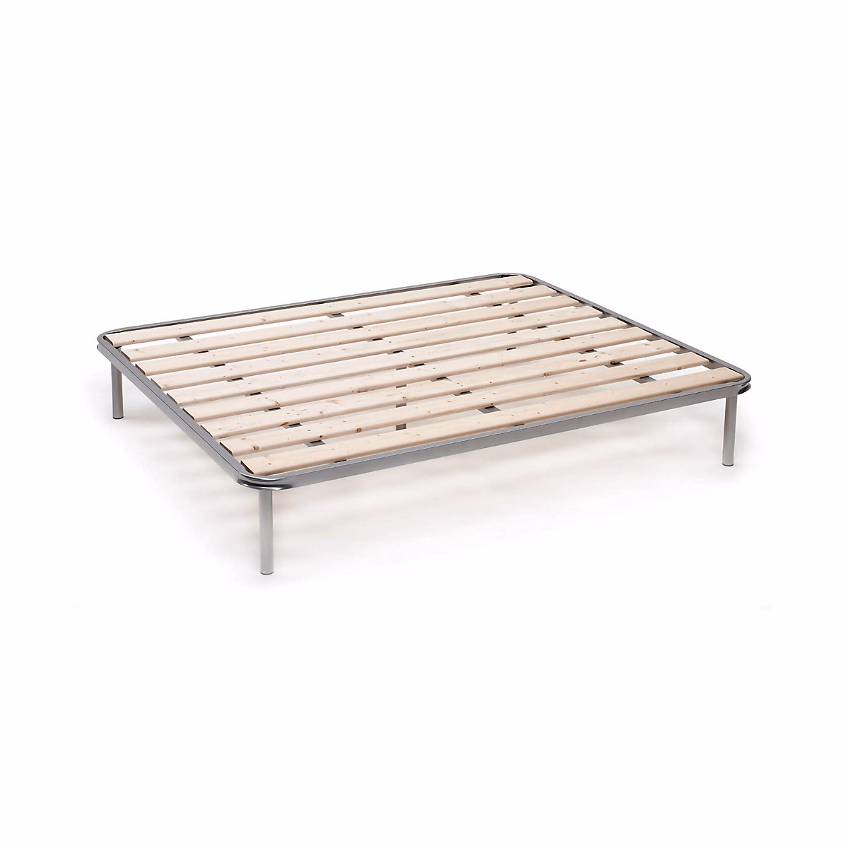 Cadre de Lit Double Aleck – Double 160 × 190 cm Gris