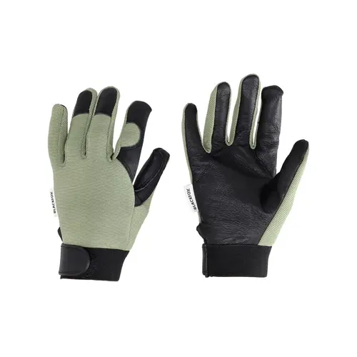 Gant Spring coloris vert tilleul en maille polyester et cuir Blackfox - taille 11