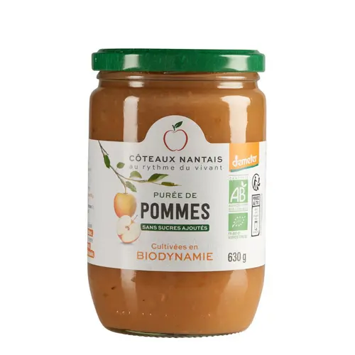 Purée de pommes bio en bocal Coteaux Nantais - 630 g