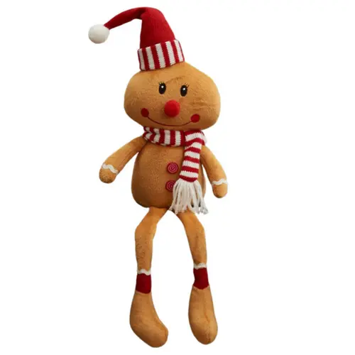 Personnage en pain d’épice assis avec jambes pendantes M. Gingembre Gonk - 25 cm