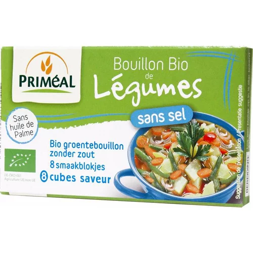 Bouillon de légumes sans sel en cube - 72 gr