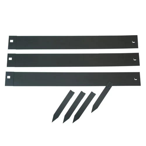 Bordure de jardin en métal noir Nature Outside Living - 264 x 10,2 cm