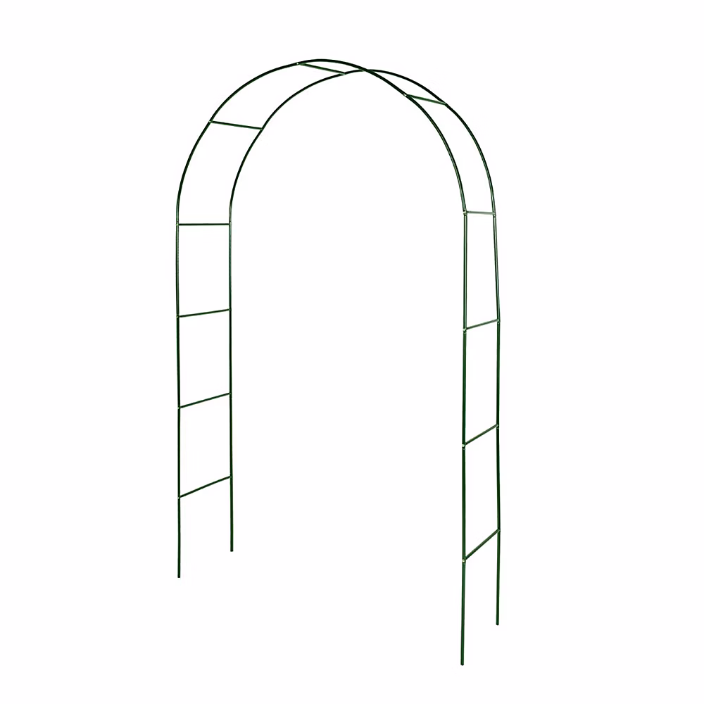 Décoration de jardin – Arche de jardin pour plantes grimpantes en metal laque vert