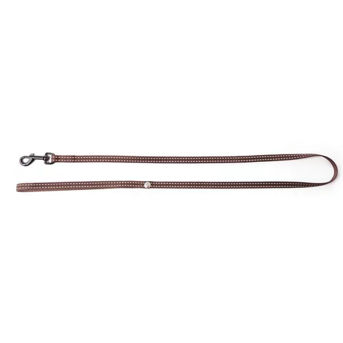 Laisse réfléchissante pour chat Flash marron - 100 cm