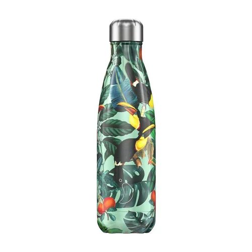 Bouteille isotherme tropical toucan vert 500 ml