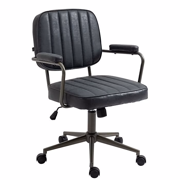 CLP – Fauteuil de bureau Retro Natrona en Similicuir ajustable et pivotant | Array