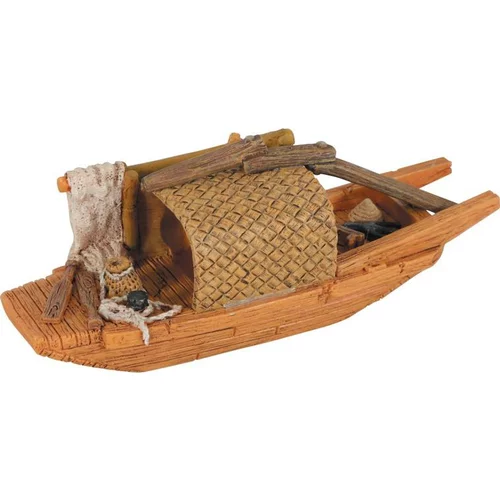 Décoration pour aquarium en résine coloris marron Zolux pagode Asie modèle 2 trous – Taille S