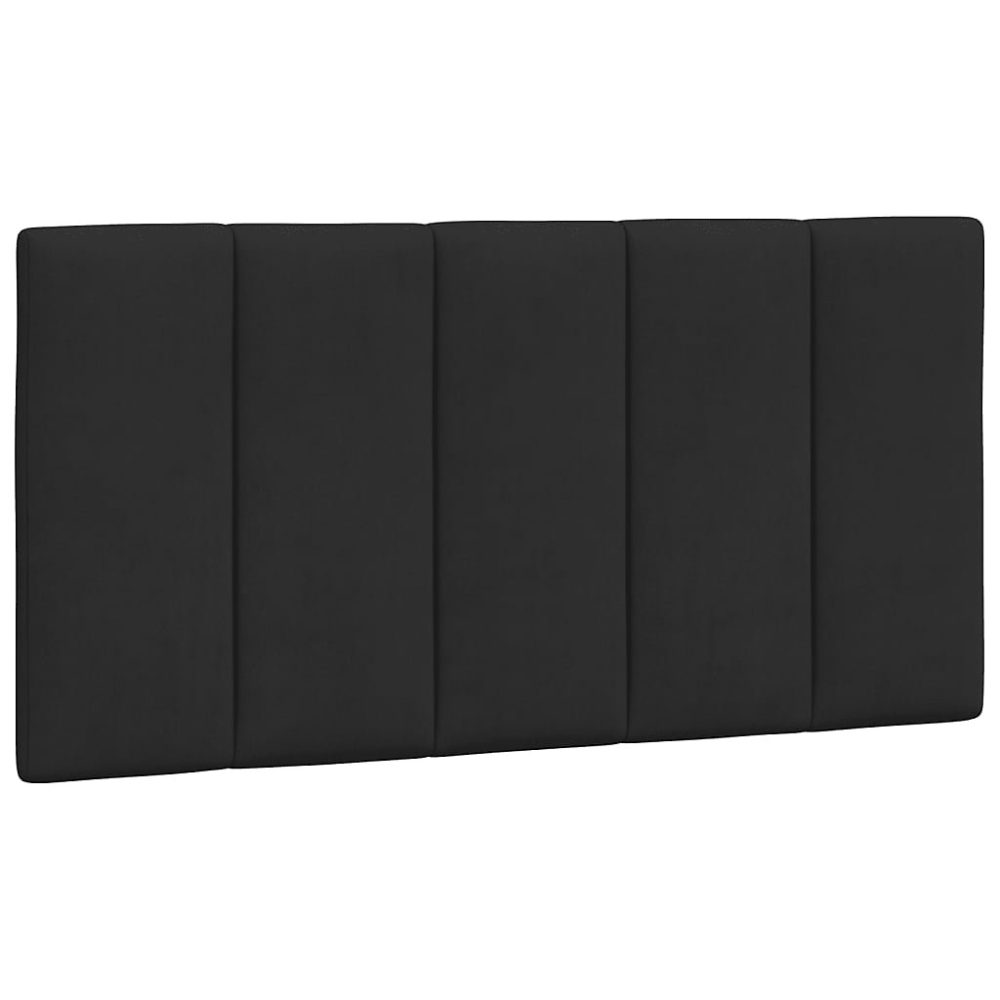 Lit, literie et linge de lit – Coussin de tête de lit Hanko noir 100 cm velours vidaXL