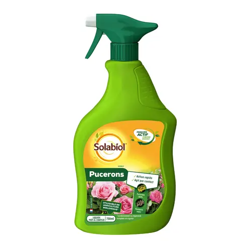 Traitement insecticide pucerons prêt-à-l'emploi Solabiol - 750 ml