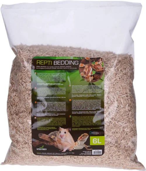 Litière pour reptile, rongeur, et poule coloris beige Reptile Planet Repti Bedding - 6 L