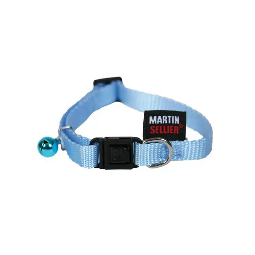 Collier pour chat en nylon bleu ciel