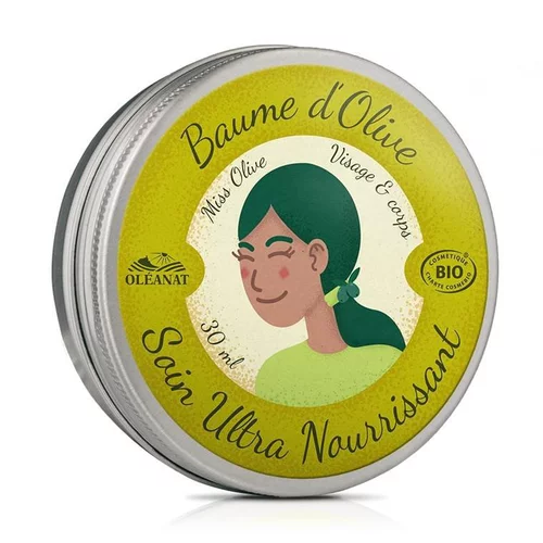 Baume d'huile d'olive bio. Le pot de 30 ml