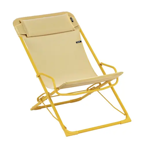 Transat transaswing colorblock Lafuma coloris jaune en acier - 60 x 83 x 91 cm