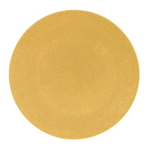Assiette à dessert coloris jaune en grès Vésuvio - Ø 21 cm