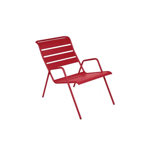Fauteuil bas coloris piment Monceau Fermob - 73 cm