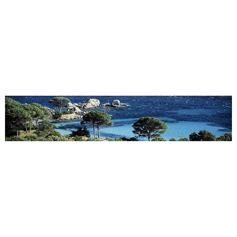 Brise vue imprimé TAMARICIO – H.1 x L.5 m, 100% occultant, Made in France par Scenolia + kit de fixation offert