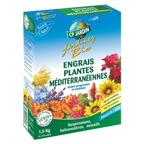 Engrais plantes méditerranéennes CP Jardin jardinez bio - 1,5 kg