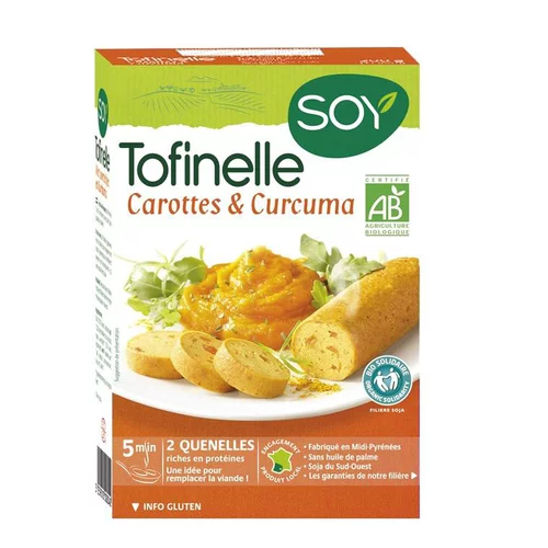 Tofinelles aux carottes et curcuma bio 200 g