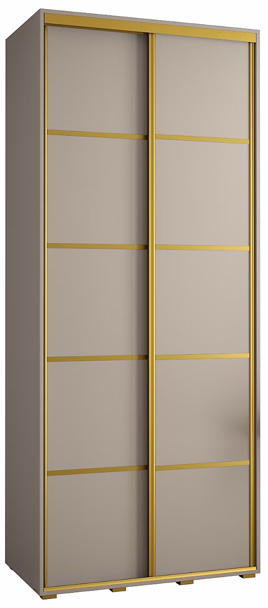 Armoire Dakota 4 a portes coulissantes 100/45/235 – 2 portes