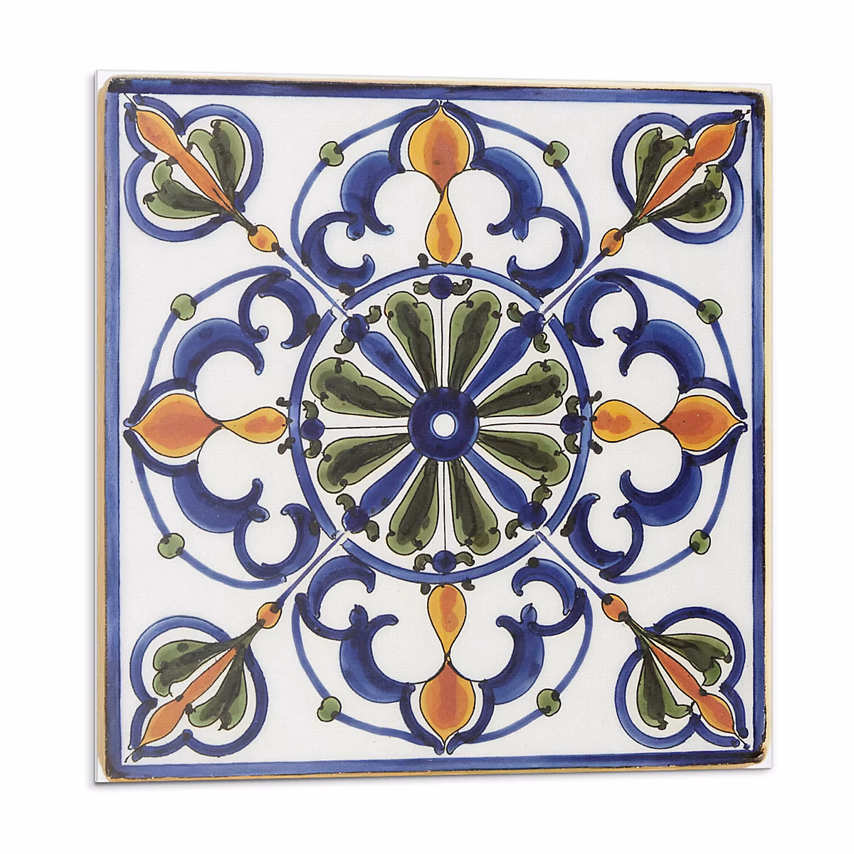 Carreaux PVC Mural Sol Wallfluent 20 × 20 cm Motif Végétal Avec Ornements 20 pièces