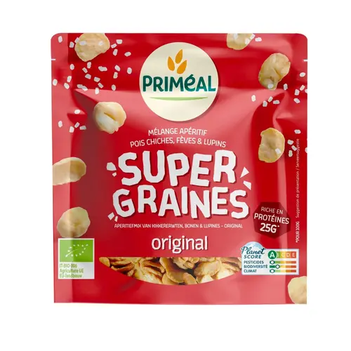 Mélange apéritif bio Priméal Super graines original - 100 g