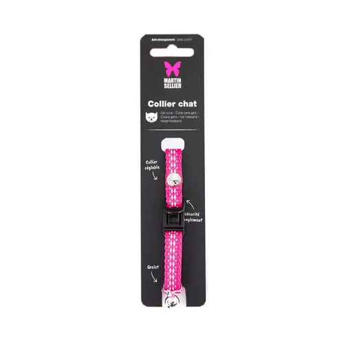 Collier safety rose 20/30 x 1 cm
