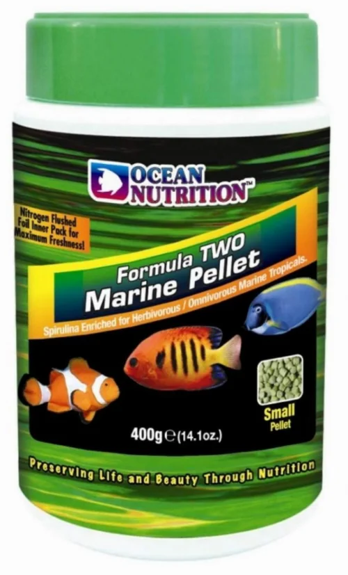 Aliments pour poissons marins medium, enrichis - OCEAN NUTRITION Two - 400g