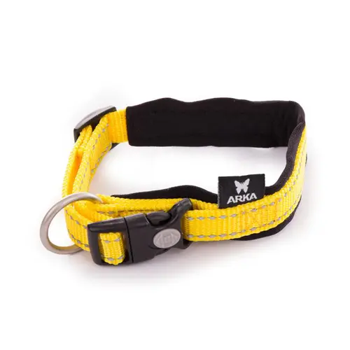 Collier neo+ jaune 1,5 x 30-35 cm