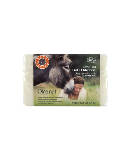 Oleanat - Savonnette au lait d'ânesse sans parfum - 100 gr