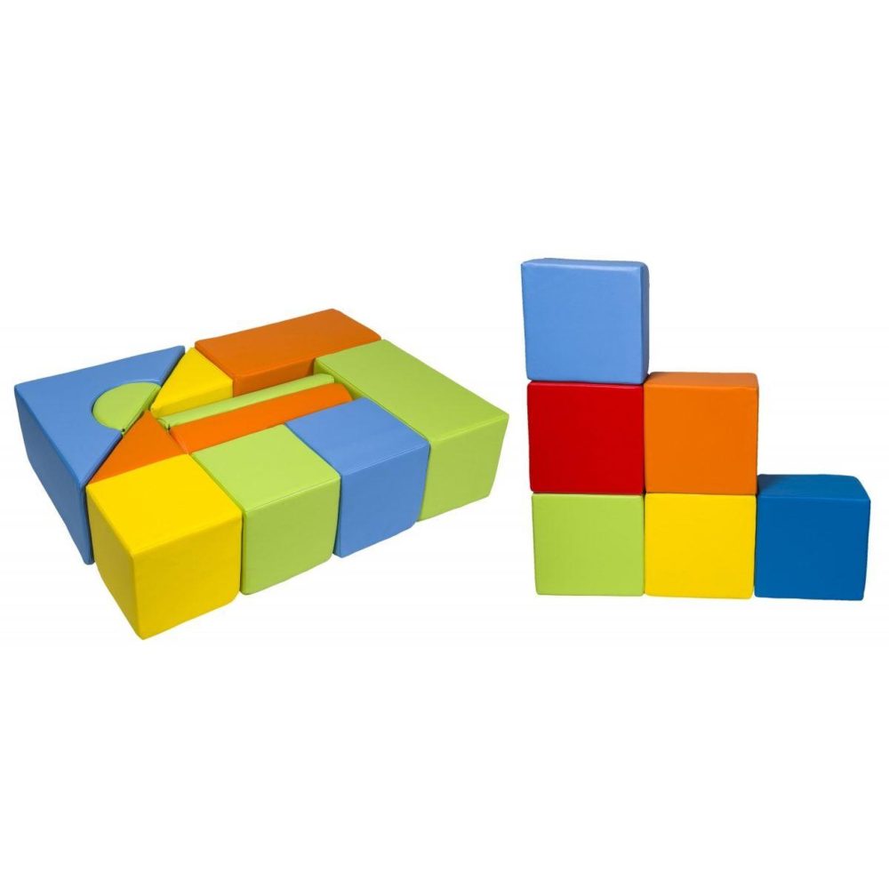 VELINDA Set de 17 blocs en mousse pour le jeu mix 2 – Solutions extérieures